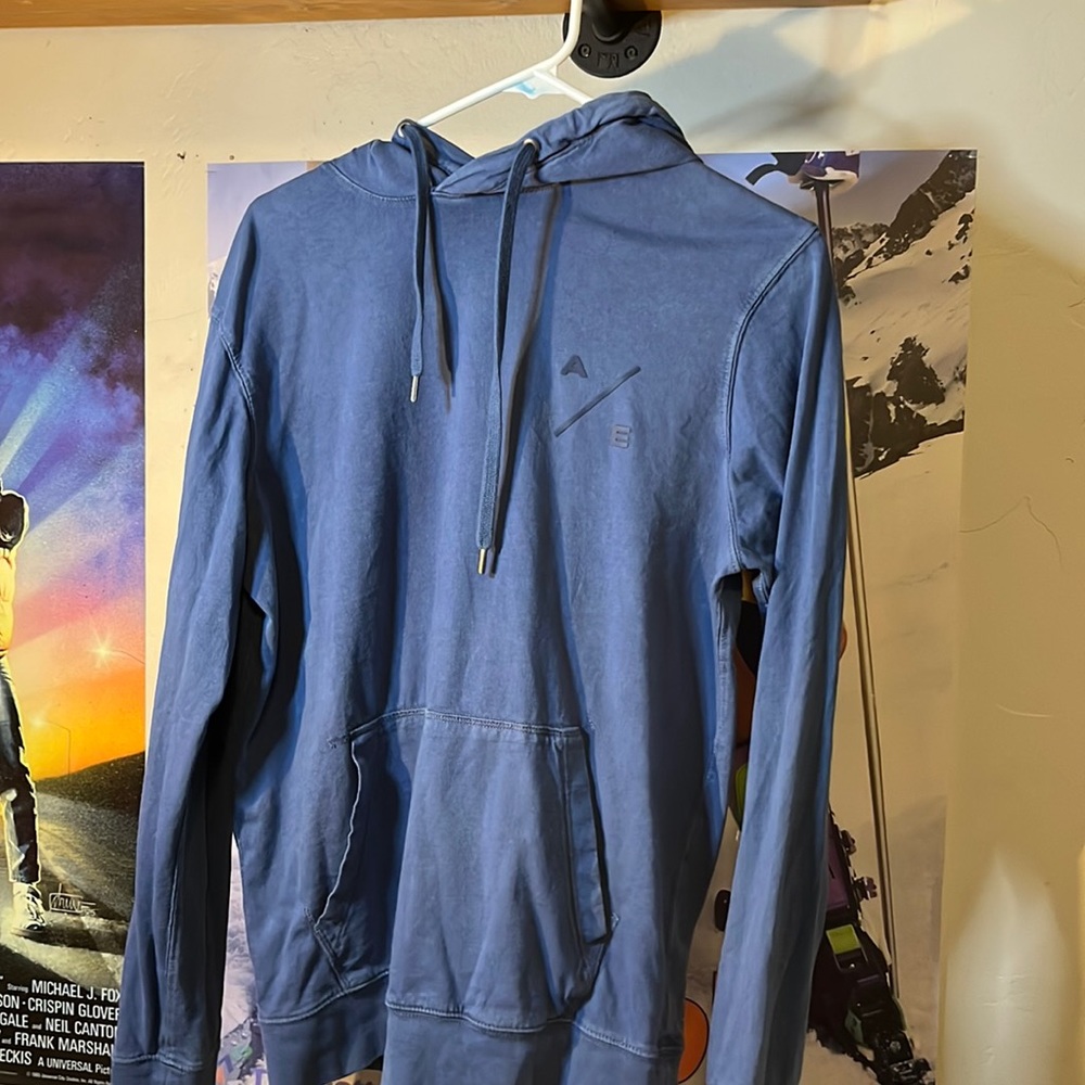 Blue hoodie